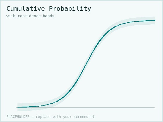 Cumulative probability plot
